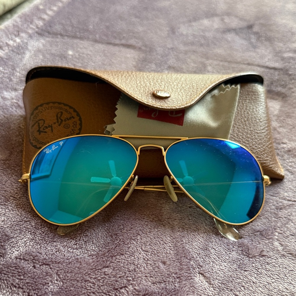 Ray-Ban Blue Aviator Sunglasses